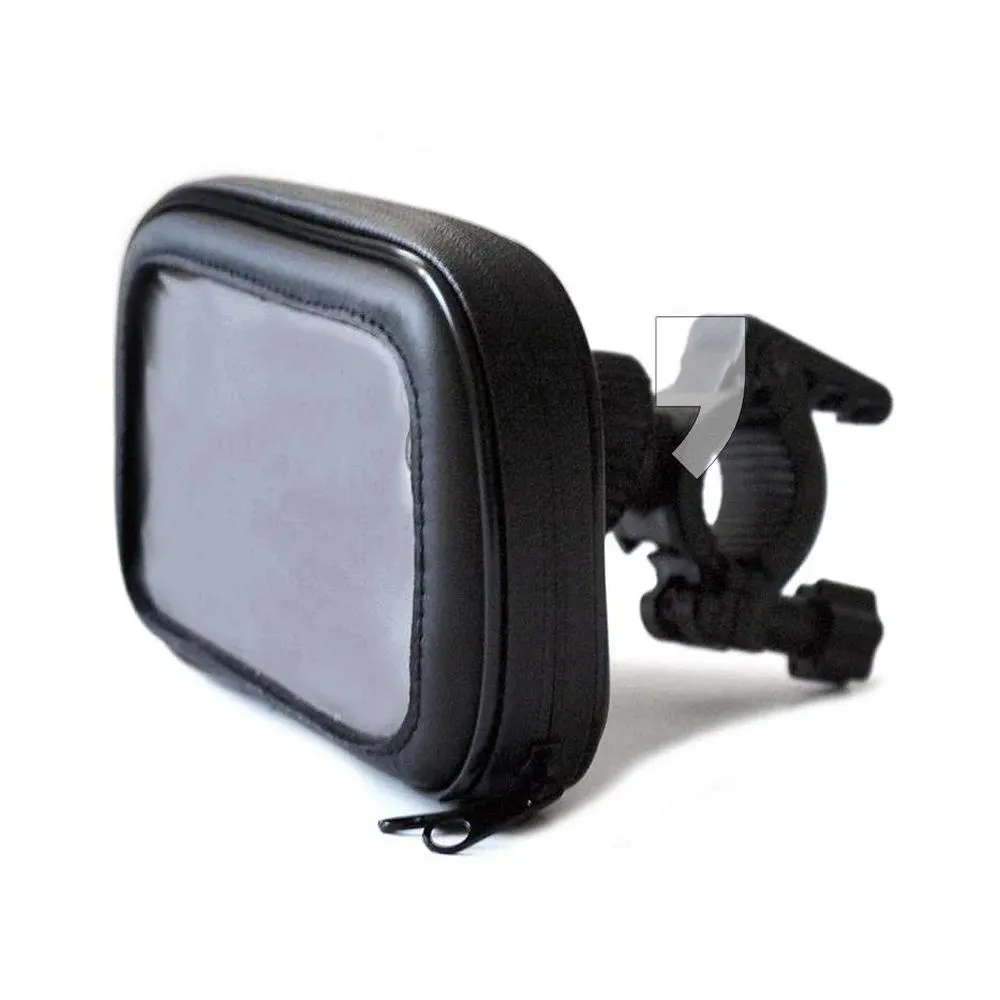 ART leather bike holder for handlebar for mobile phone / GPS / MP4 AX-16 black