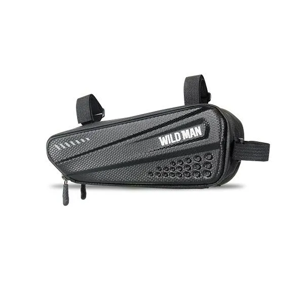 WILDMAN traveling bag under the bike frame with zipper 1,2L ES4 black