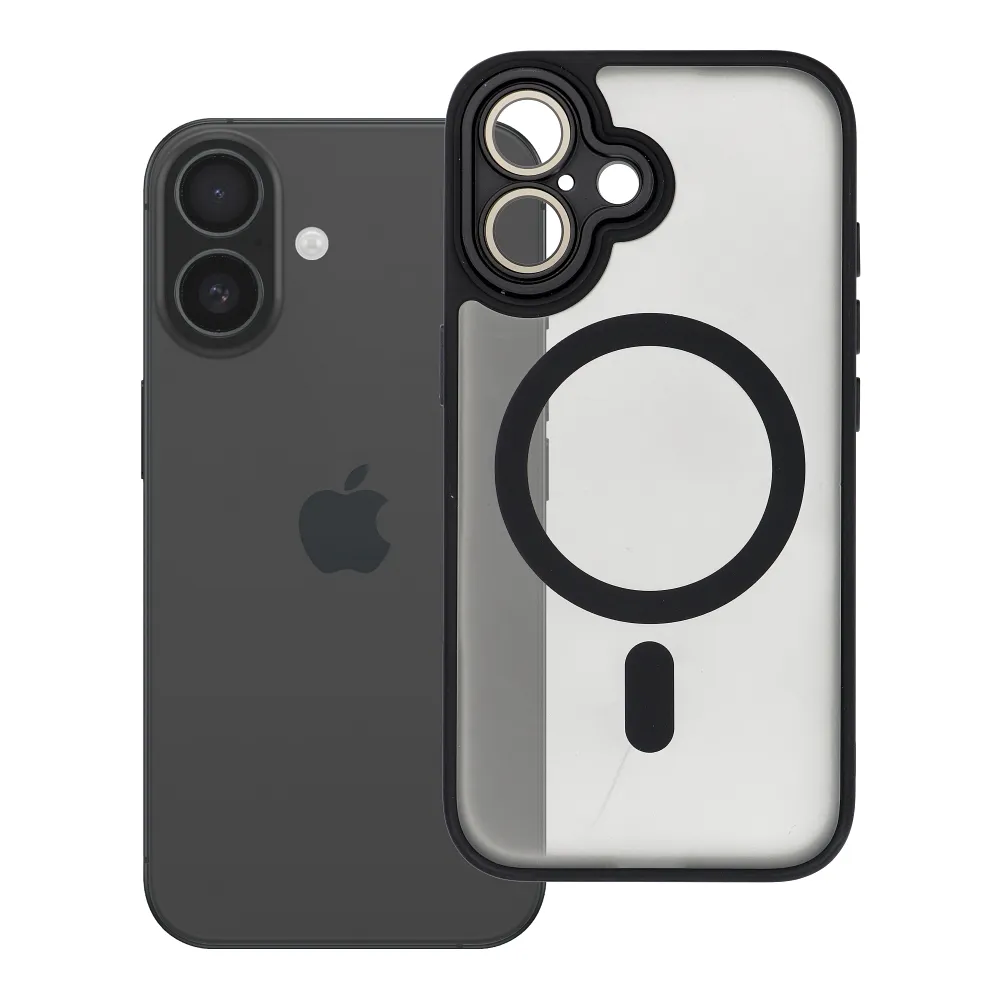 Case for iPhone 16 Variete Mag Cover compatible with MagSafe black