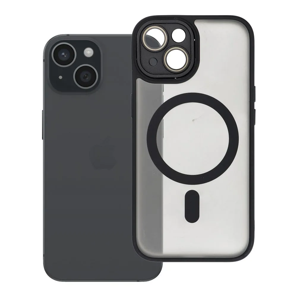 Case for iPhone 15 Variete Mag Cover compatible with MagSafe black