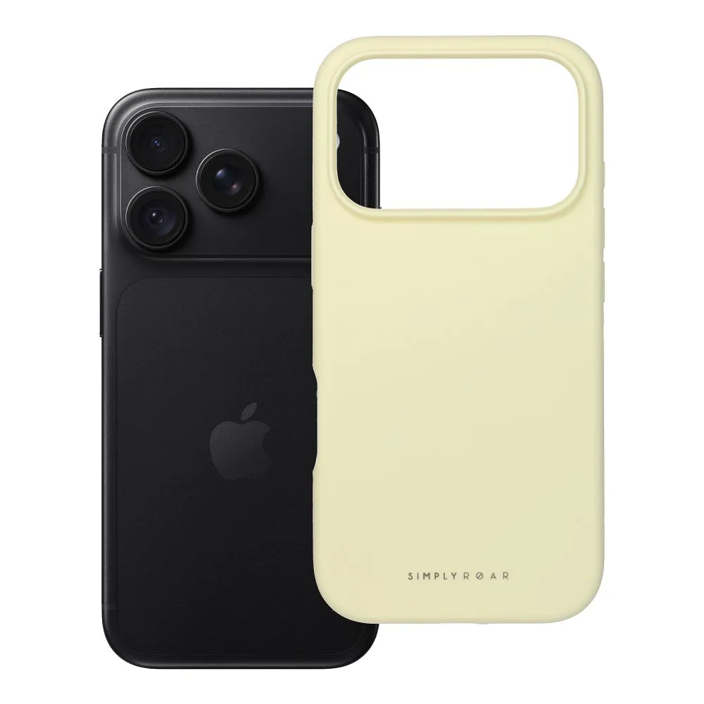 ROAR case CLOUD SKIN for IPHONE 18 Pro / 17 Pro Light Yellow