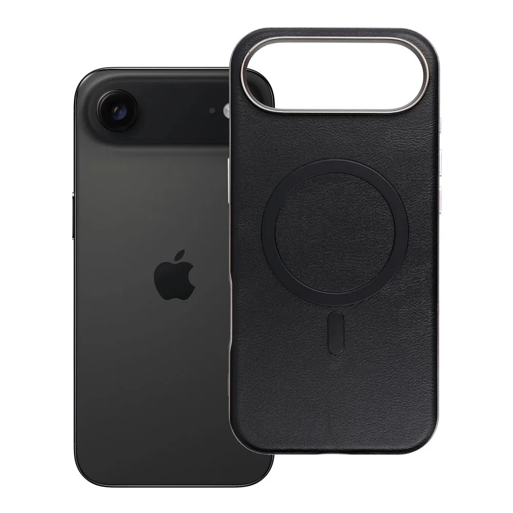 Case for iPhone 17 AIR Gentleman Mag Cover compatible with MagSafe black