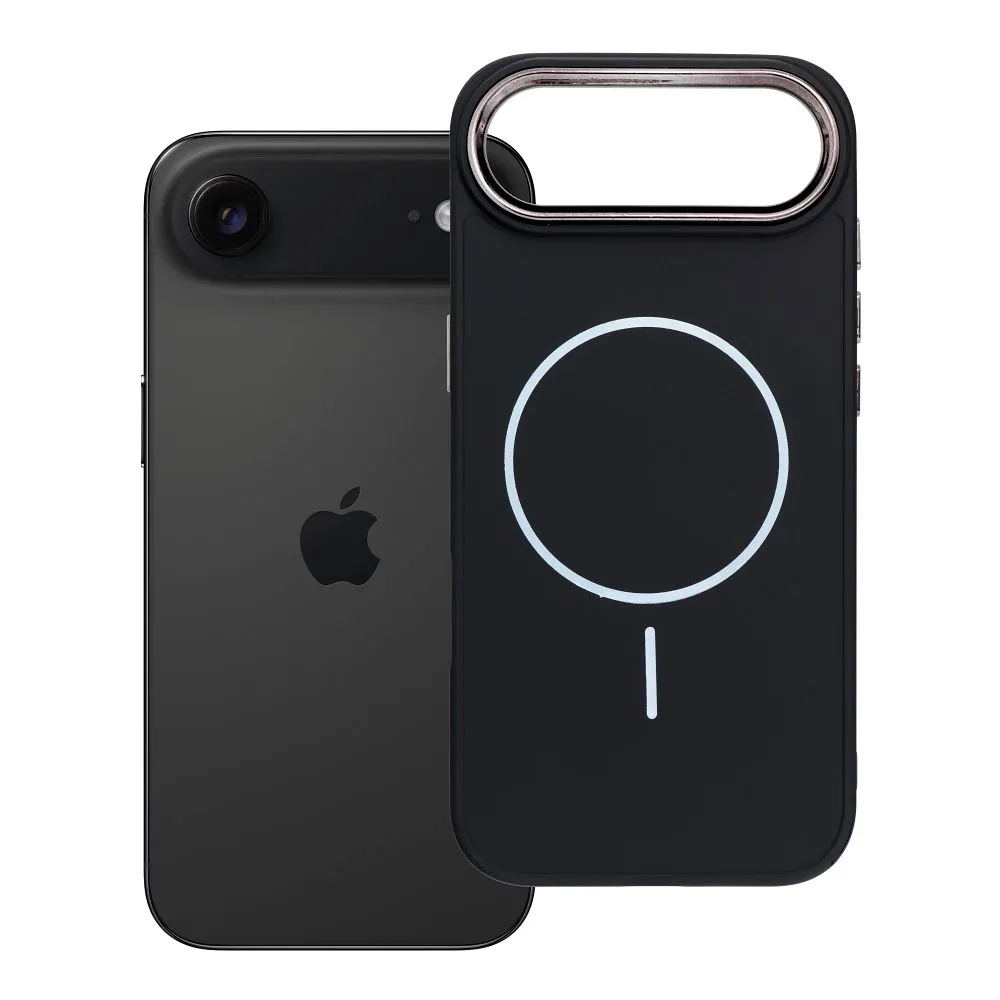 Case for iPhone 17 AIR Frame Mag Cover compatible with MagSafe black