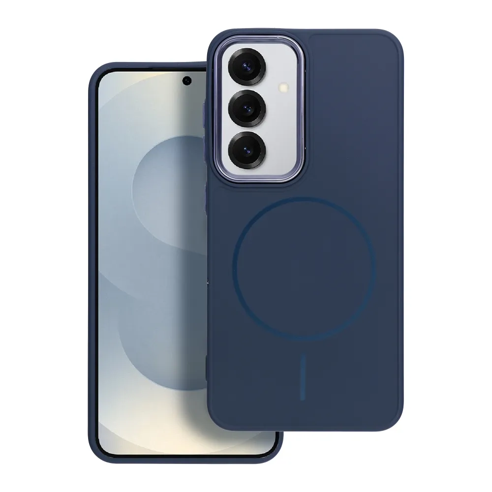 Case for Samsung S25 FE Frame Mag Cover compatible with MagSafe navy blue
