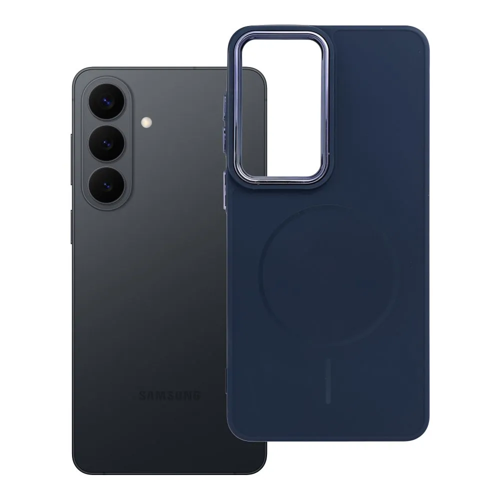 Case for Samsung S26 PLUS Frame Mag Cover compatible with MagSafe navy blue