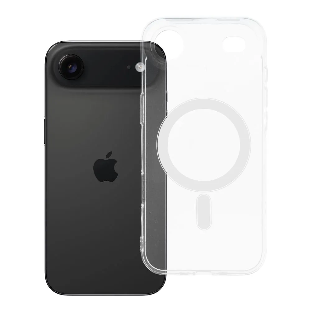 Case for iPhone 17 AIR Clear Case 2 mm Mag Cover compatible with MagSafe (camera protection) transparent