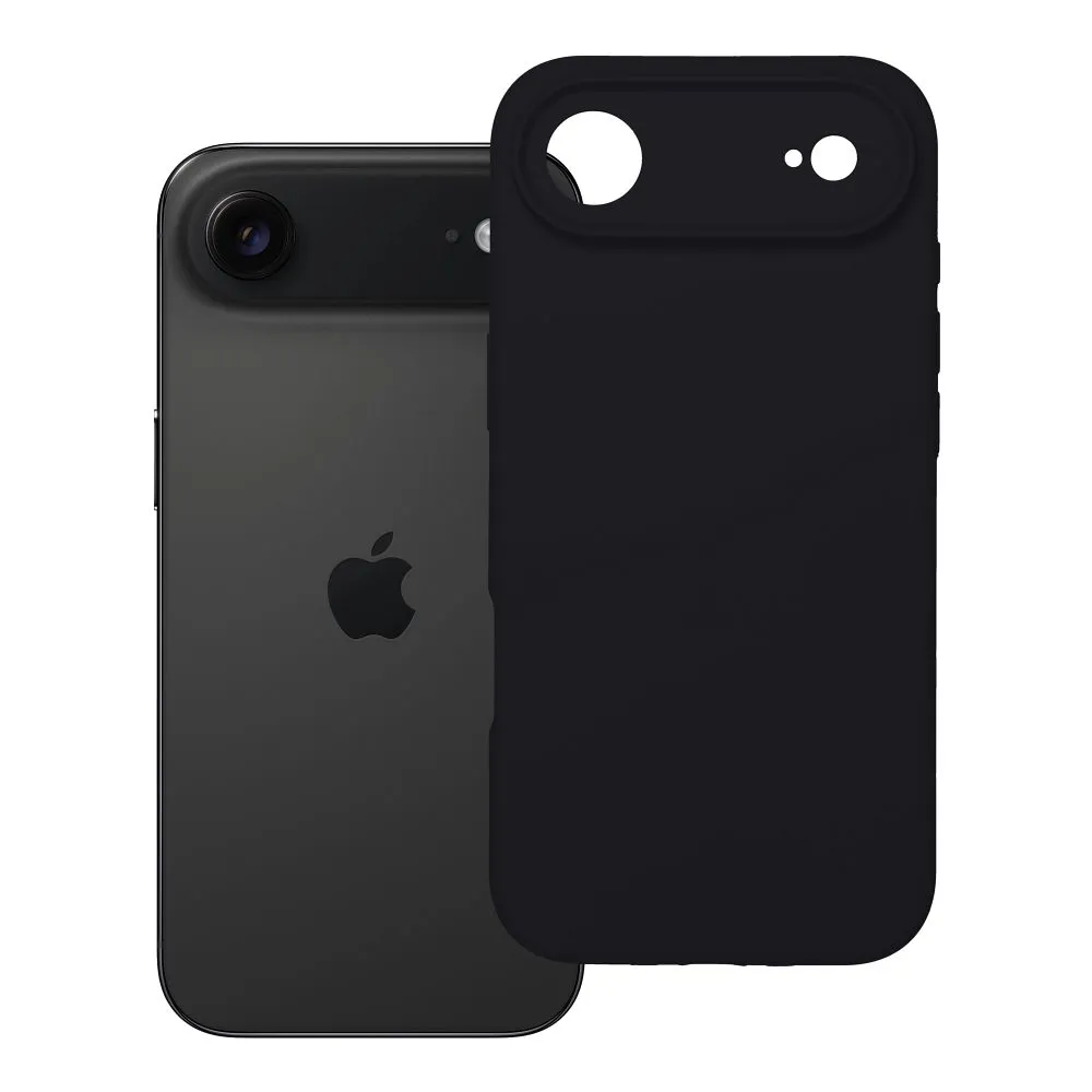 Case for iPhone 17 AIR Silicone 2mm (camera protection) compatible with MagSafe black