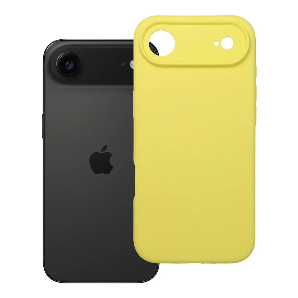 Case for iPhone 17 AIR Silicone 2mm (camera protection) compatible with MagSafe yellow