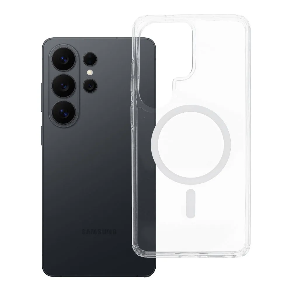 Case for Samsung S26 ULTRA Forcell F-Protect Clear Hybrid Premium compatible with MagSafe transparent