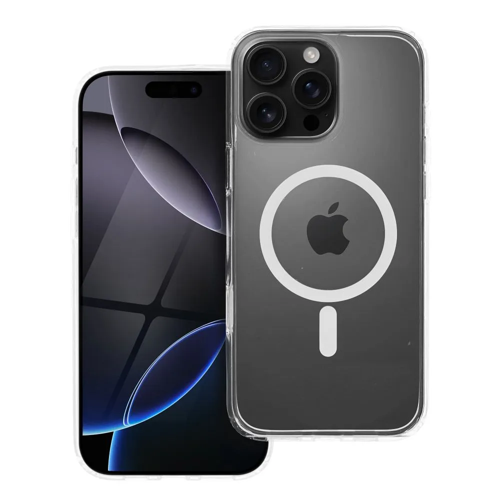 Case for iPhone 16 PRO MAX Forcell F-Protect Clear Hybrid Premium compatible with Magsafe transparent