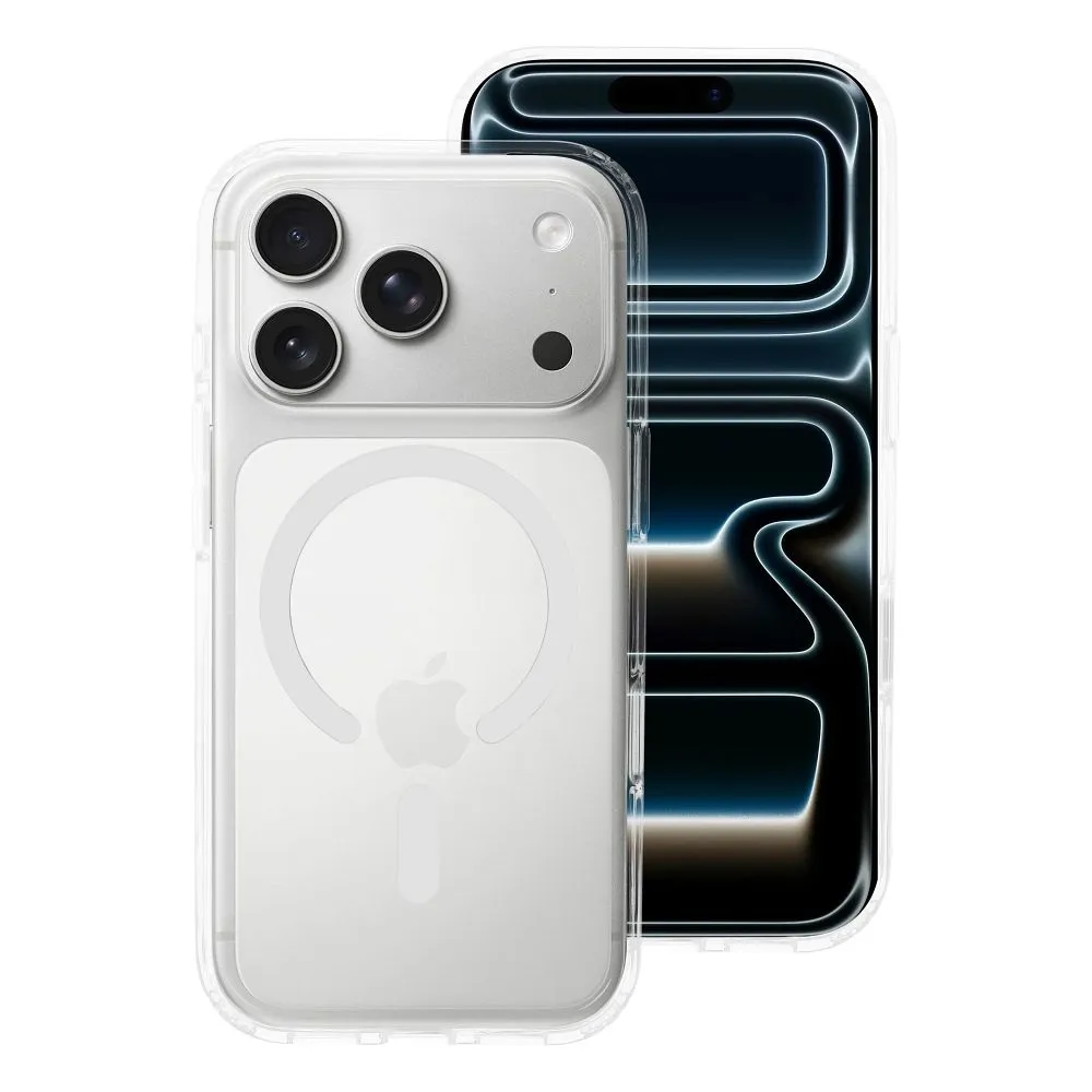 Case for iPhone 17 Pro / 18 Pro (low camera edge) Forcell F-Protect Clear Hybrid Premium compatible with Magsafe transparent