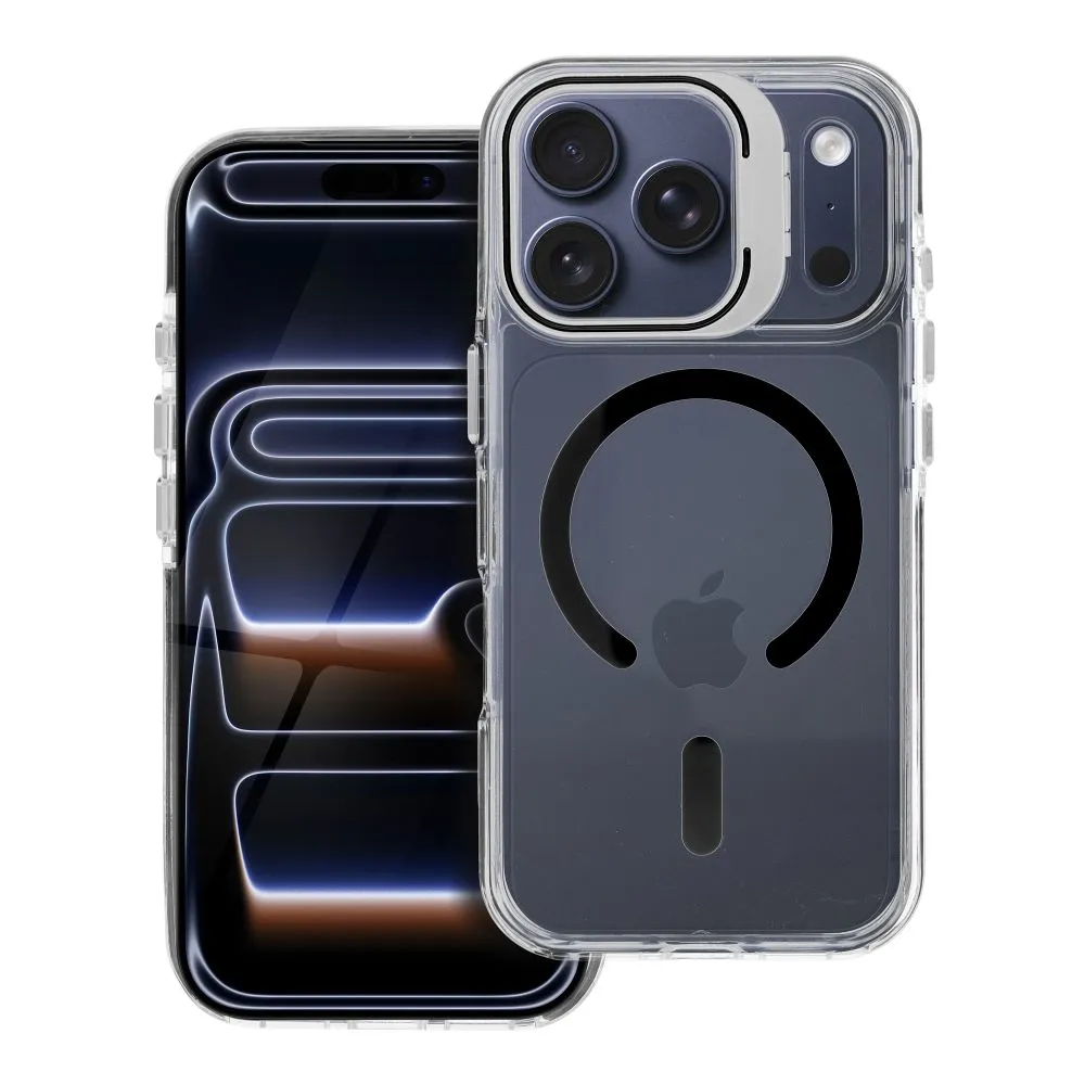 Case for iPhone 15 Lens Mag Cover compatible with MagSafe black