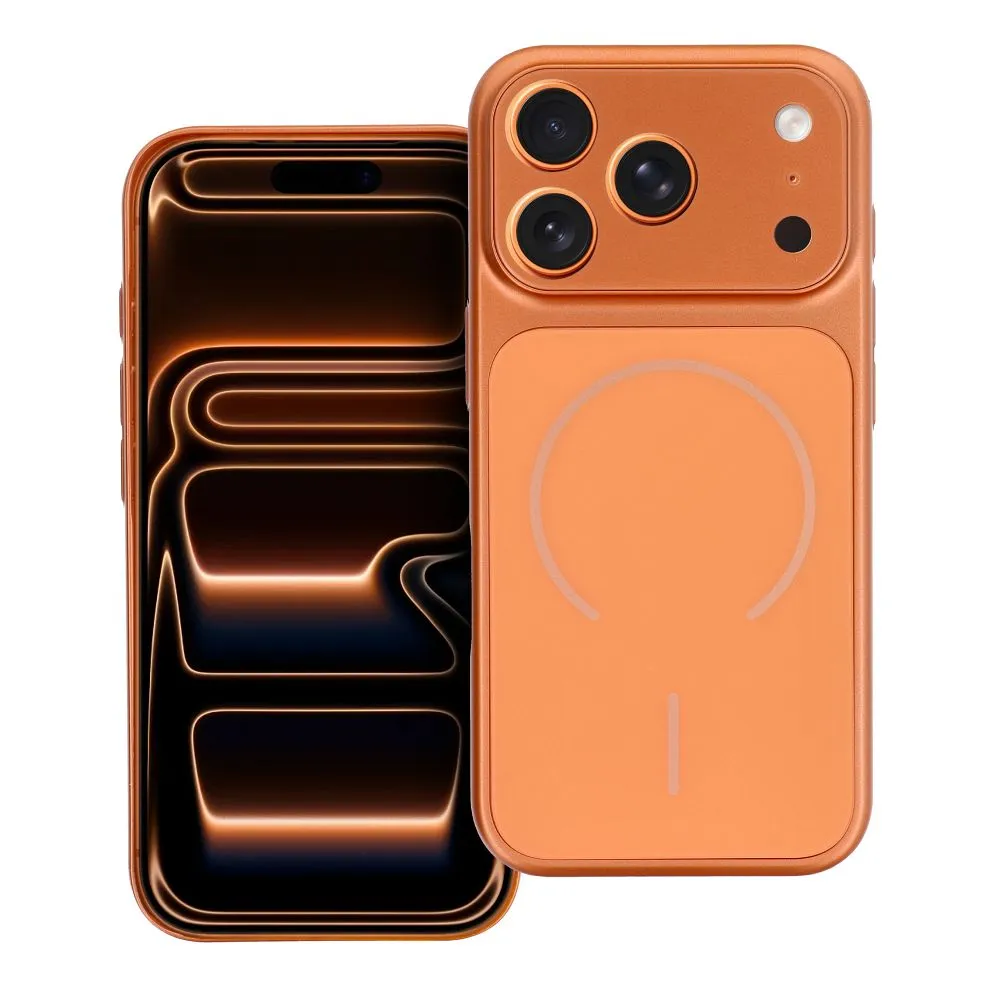 Case for iPhone 16 Make compatible with MagSafe orange