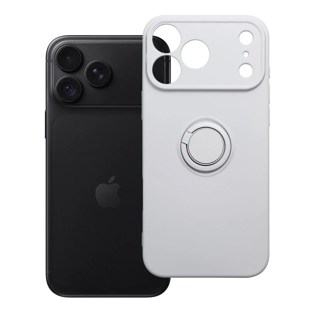 Case for iPhone 18 Pro Max / 17 Pro Max Silicone Ring silver