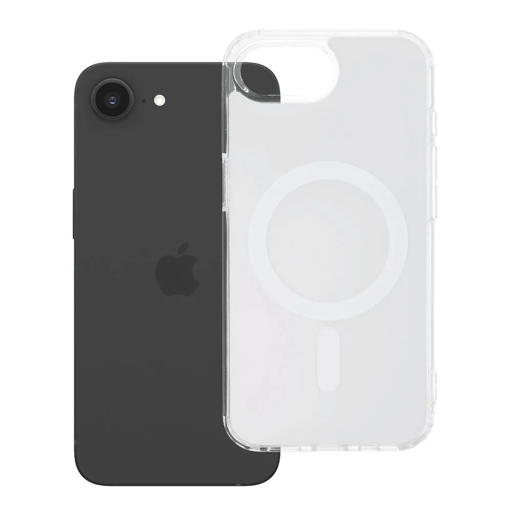 Case for iPhone 16e (SE4 2025) / 17e Clear Fusion Mag Cover compatible with MagSafe white