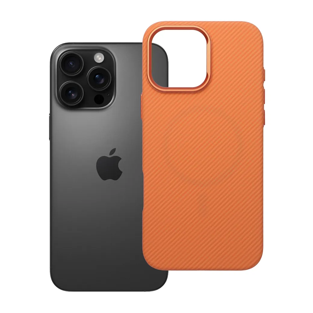 Case for iPhone 16 PRO MAX K-Look compatible with MagSafe orange