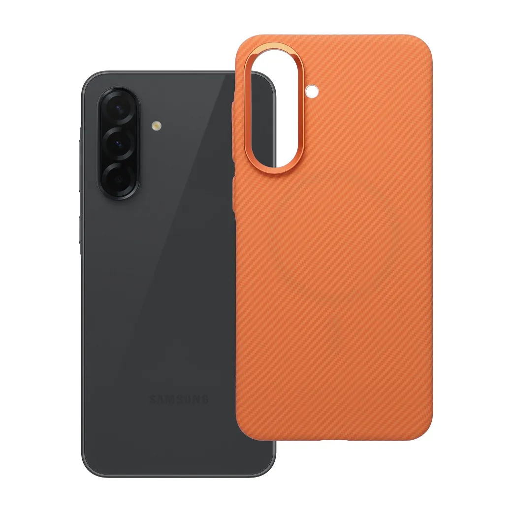 Case for Samsung A36 K-Look compatible with MagSafe orange
