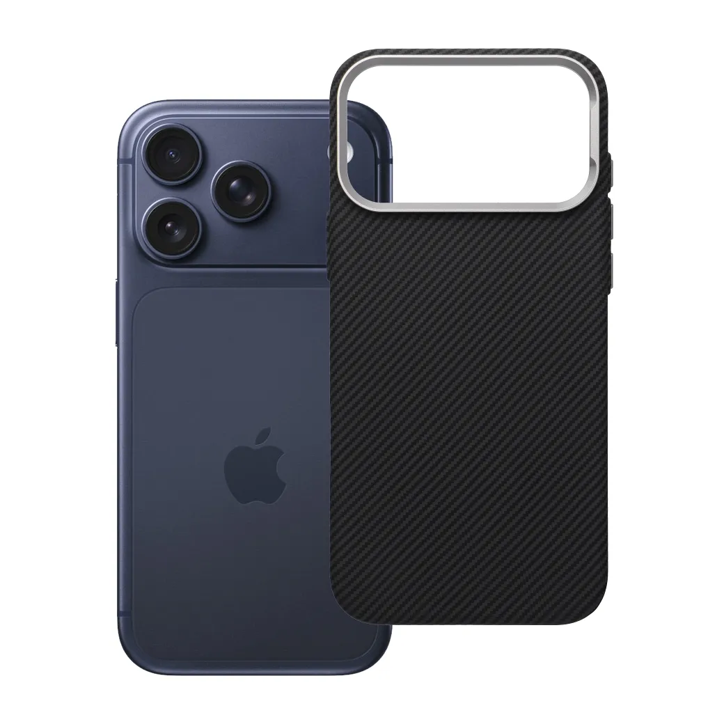 Case for iPhone 17 Pro Max / 18 Pro Max (low camera edge) K-Look compatible with MagSafe black