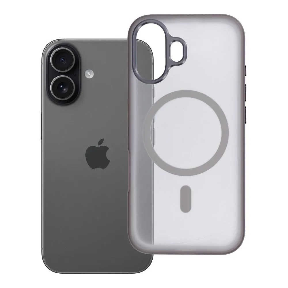 Case for iPhone 17 Flexline Mag Cover compatible with MagSafe gray