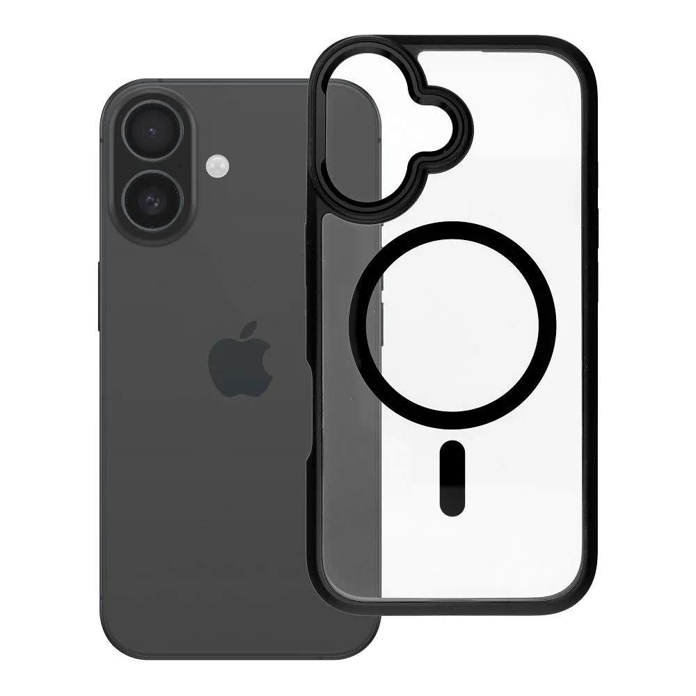 ROAR case MAG BUMPER compatible with MagSafe for IPHONE 16 black