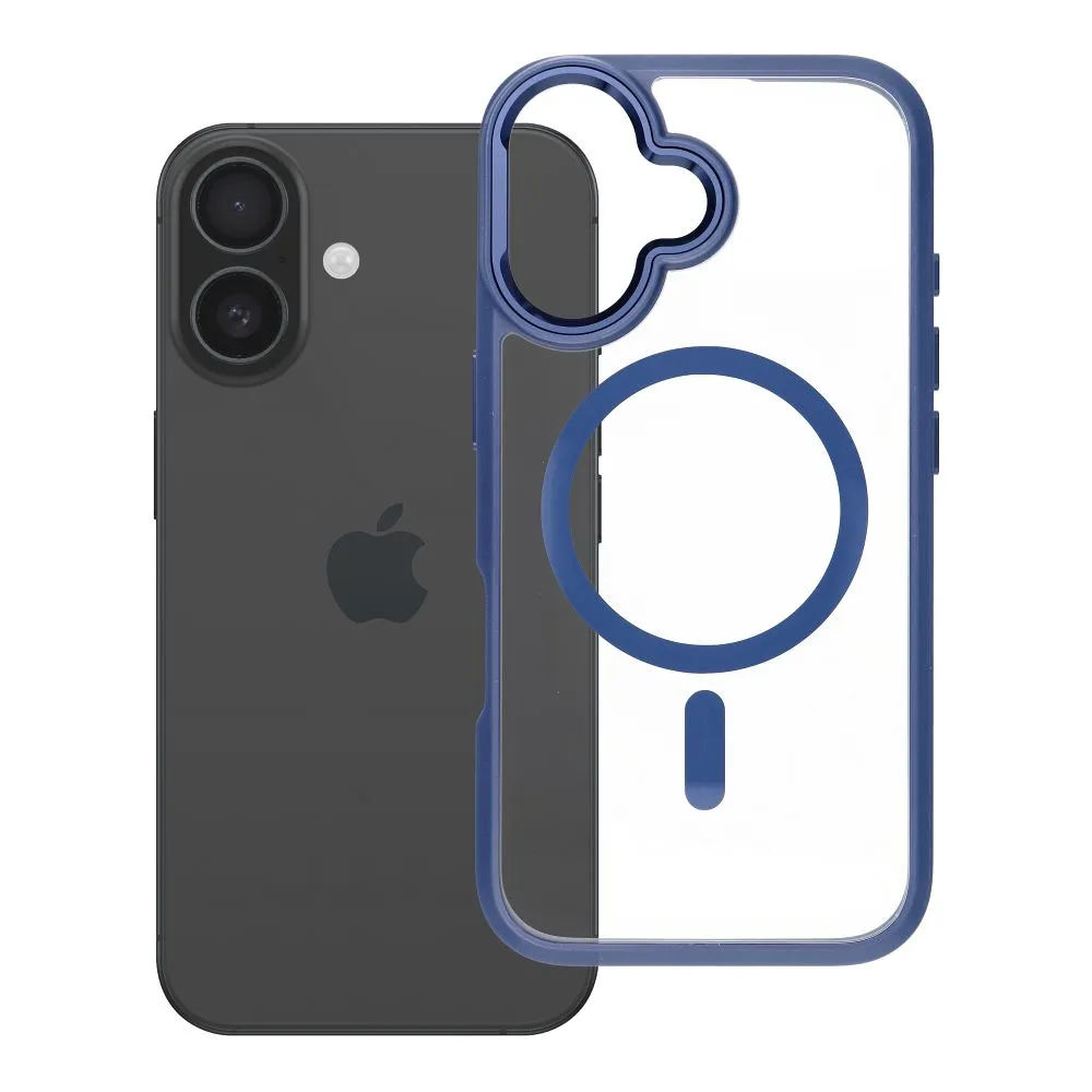 ROAR case MAG BUMPER compatible with MagSafe for IPHONE 16 navy blue
