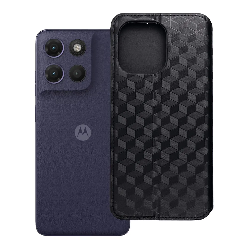 Flip case for Motorola G17 POWER Cubic Book black
