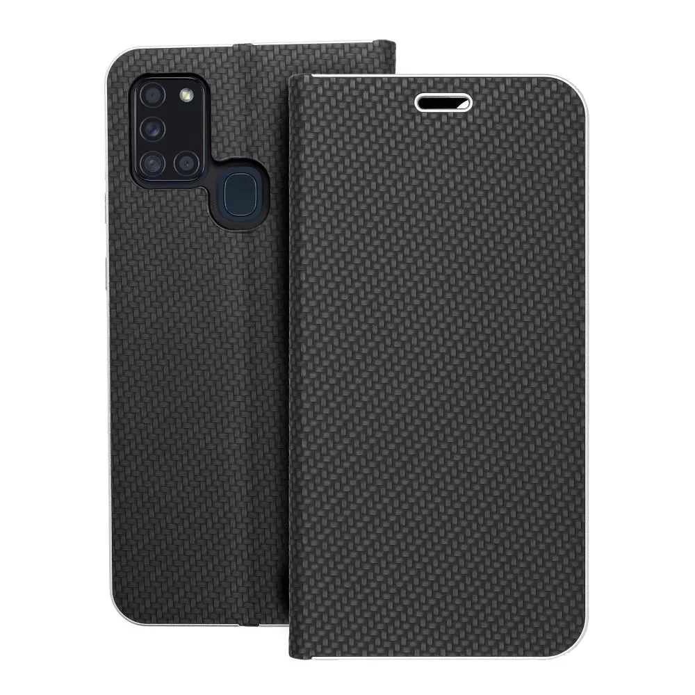 Flip case for Samsung A21s Luna Book Carbon black