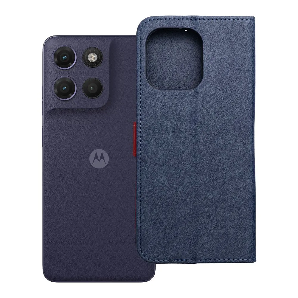 Flip case for Motorola G17 POWER Split Book navy and red