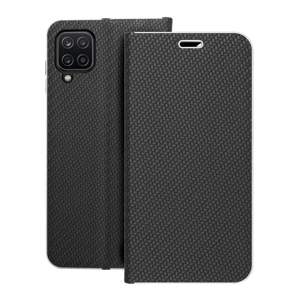 Flip case for Samsung A12 / M12 Luna Book Carbon black