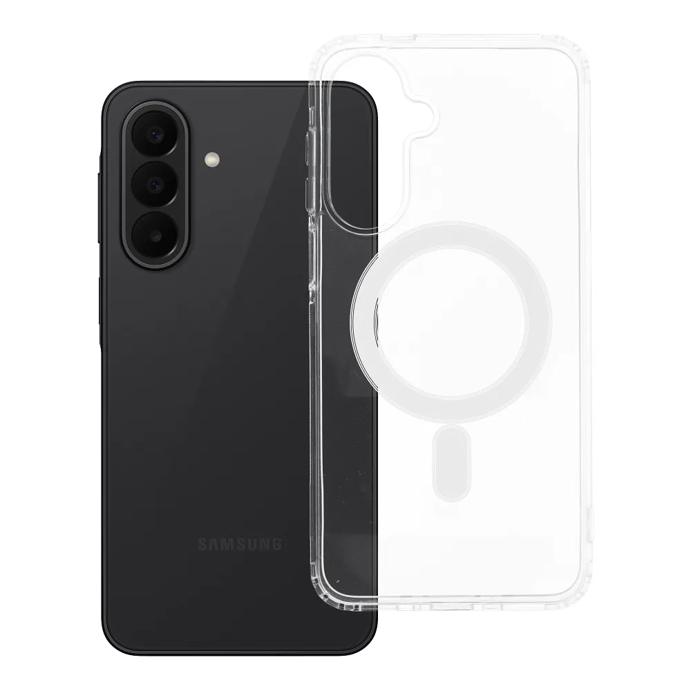 Case for Samsung A27 Clear Mag Cover (MID) compatible with MagSafe transparent