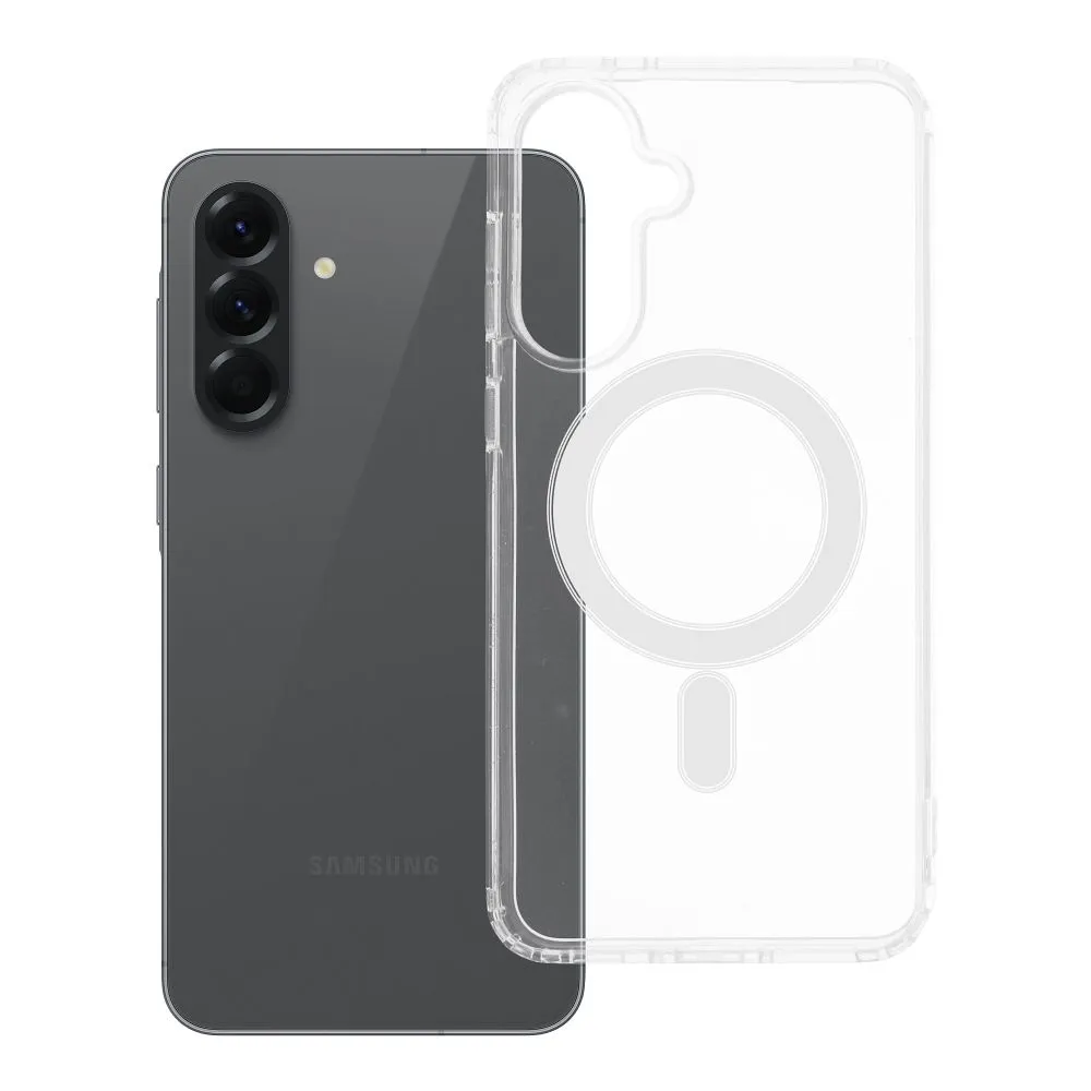 Case for Samsung A56 Clear Mag Cover (MID) compatible with MagSafe transparent