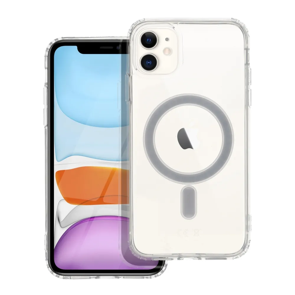 Case for iPhone 11 Clear Mag Cover (STR) compatible with MagSafe transparent