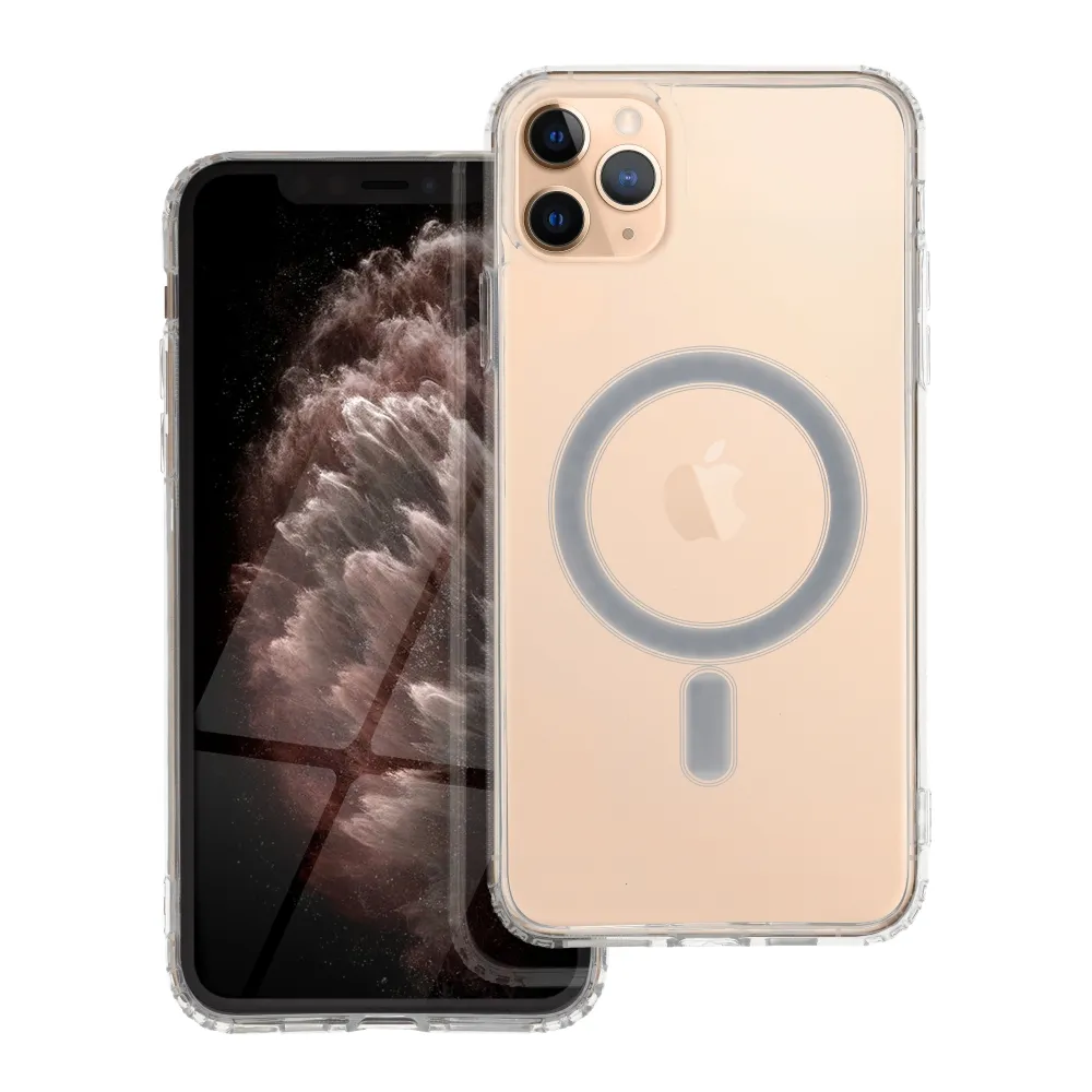 Case for iPhone 11 PRO MAX Clear Mag Cover (STR) compatible with MagSafe transparent