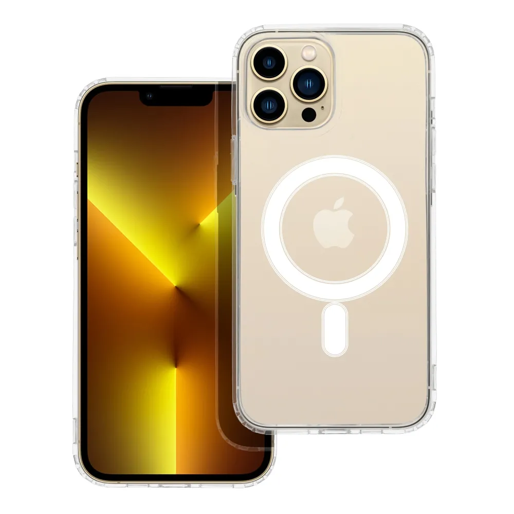 Case for iPhone 13 PRO MAX Clear Mag Cover (STR) compatible with MagSafe transparent