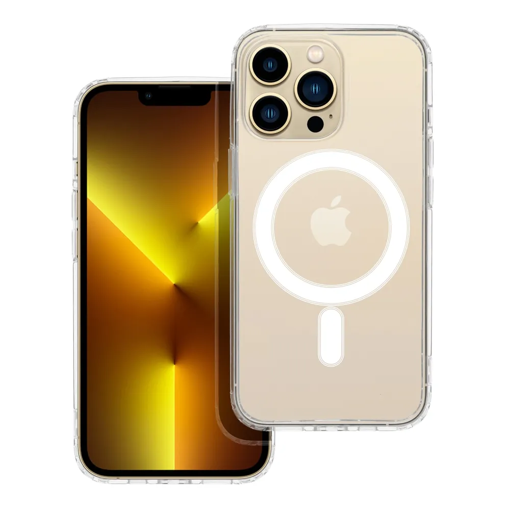 Case for iPhone 13 PRO Clear Mag Cover (STR) compatible with MagSafe transparent