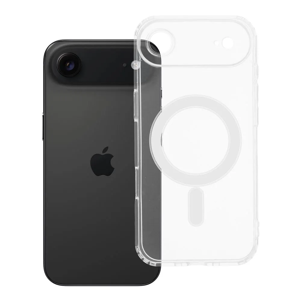 Case for iPhone 17 AIR Clear Mag Cover (STR / CAMERA PROTECTION) compatible with MagSafe transparent