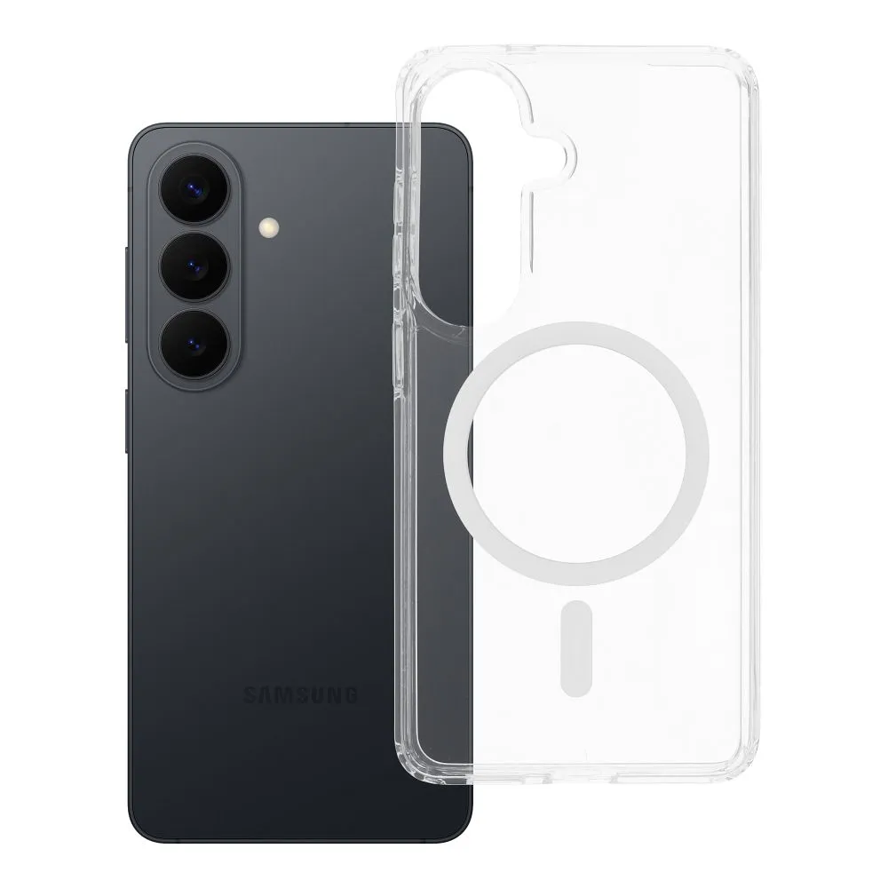 Case for Samsung S26 Clear Mag Cover Elite (STR / NON-YELLOWING) compatible with MagSafe transparent