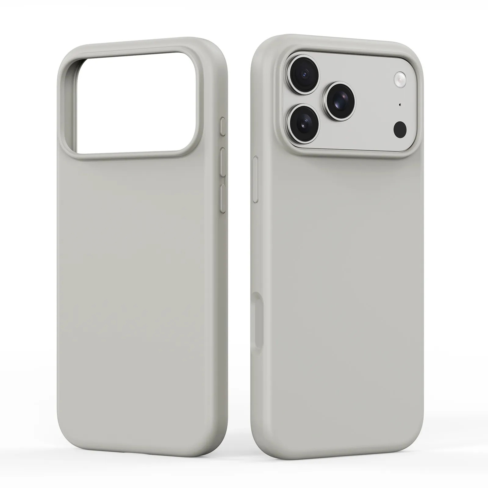 DUX DUCIS case PIEL LIQUID SILICONE compatible with MagSafe for iPhone 18 Pro/17 Pro beige