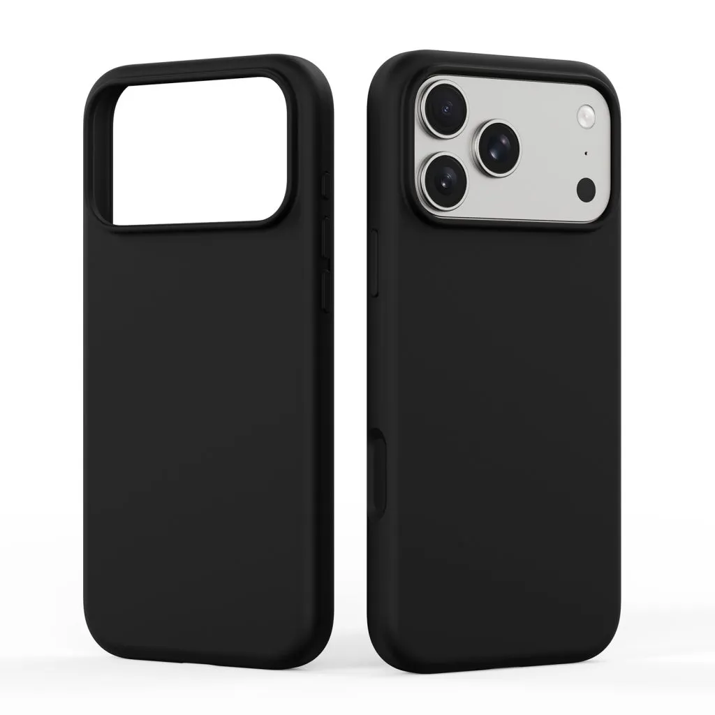 DUX DUCIS case PIEL LIQUID SILICONE compatible with MagSafe for iPhone 18 Pro/17 Pro black