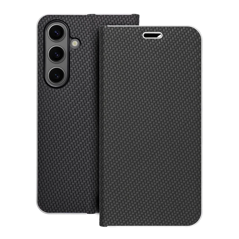 Flip case for Samsung S24 Luna Book Carbon black