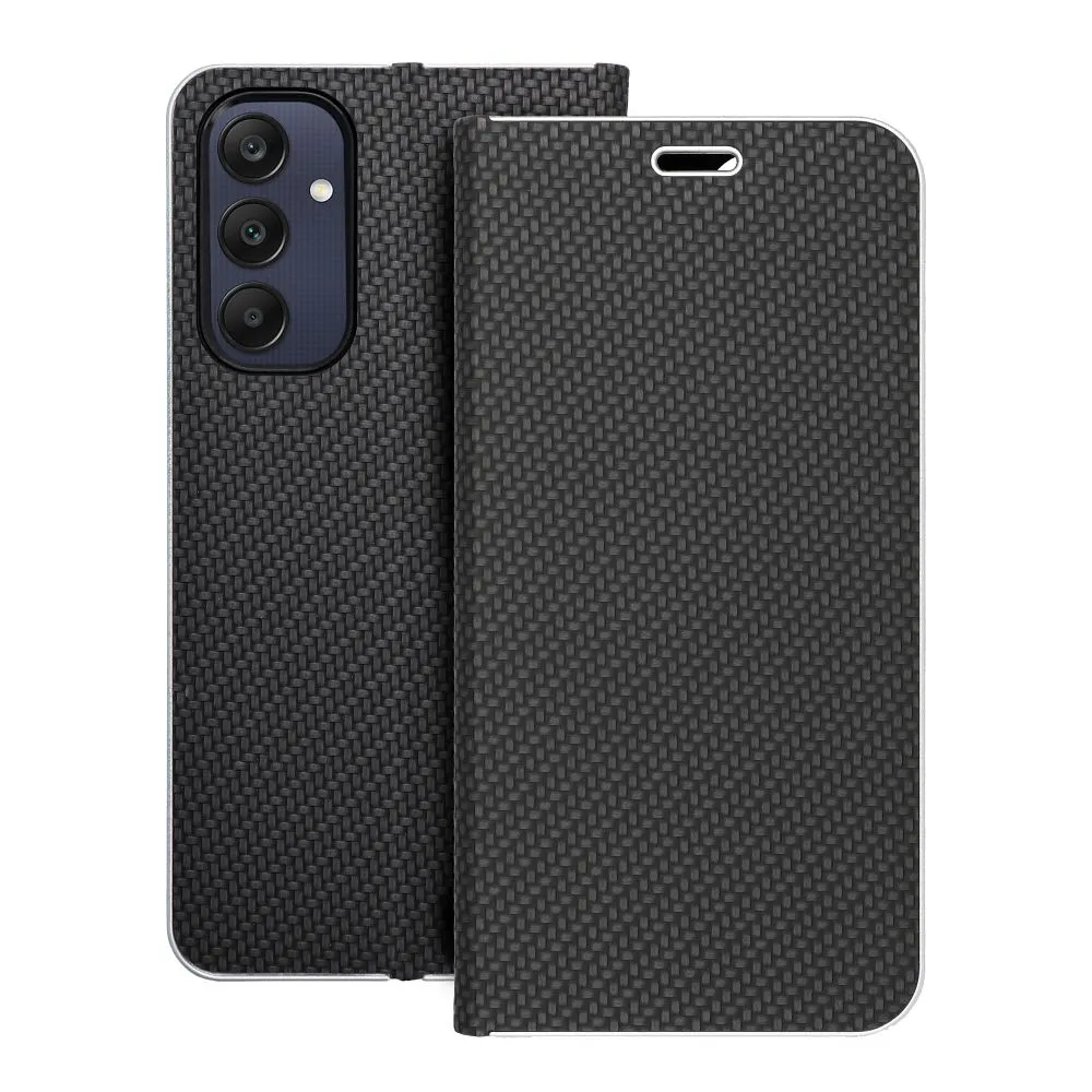 Flip case for Samsung A25 5G Luna Book Carbon black