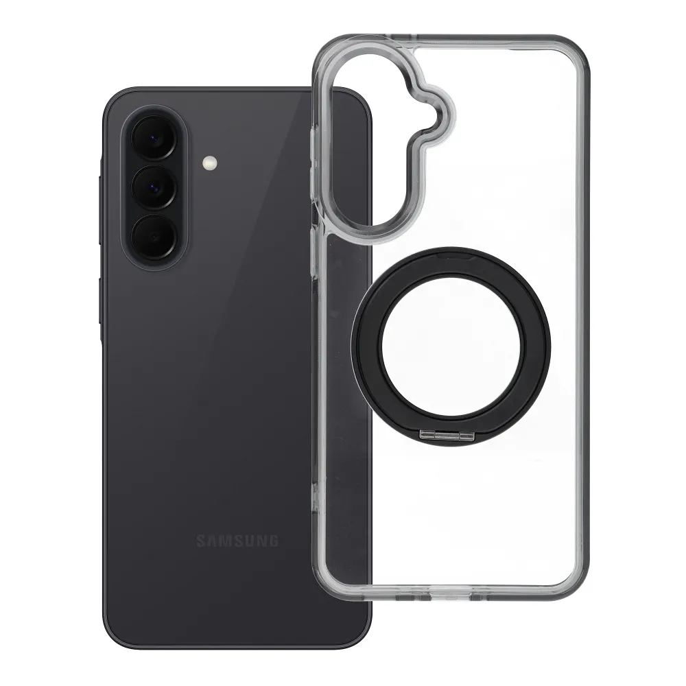 Case for Samsung A37 Frame Circle Stand compatible with MagSafe black