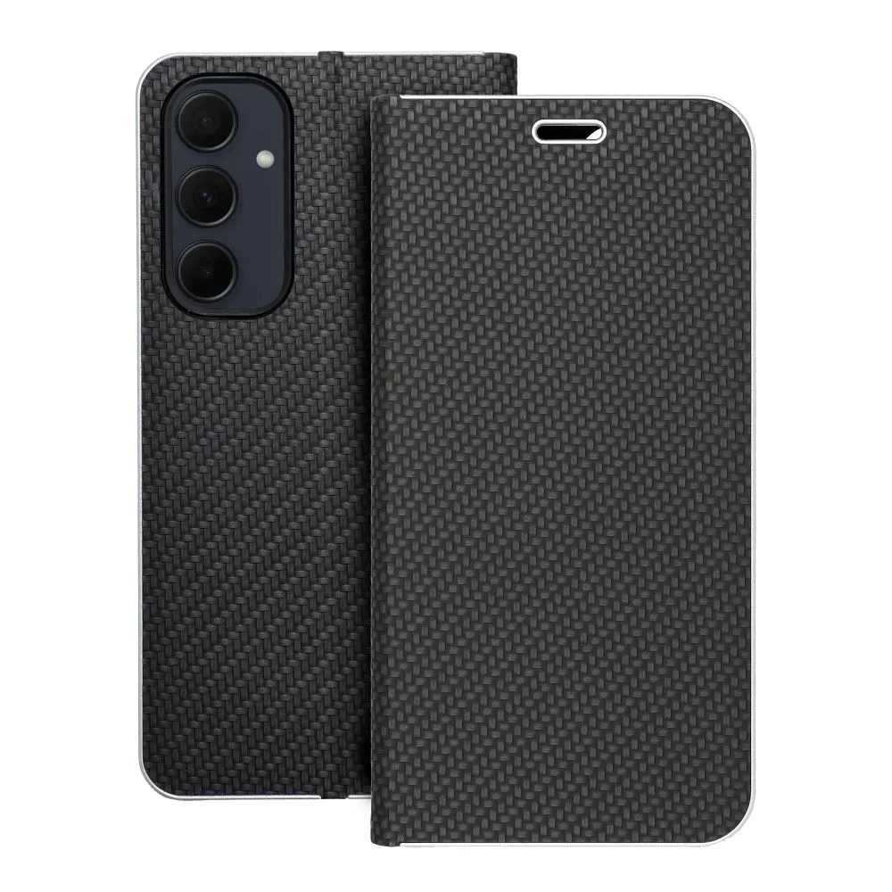 Flip case for Samsung A35 5G Luna Book Carbon black