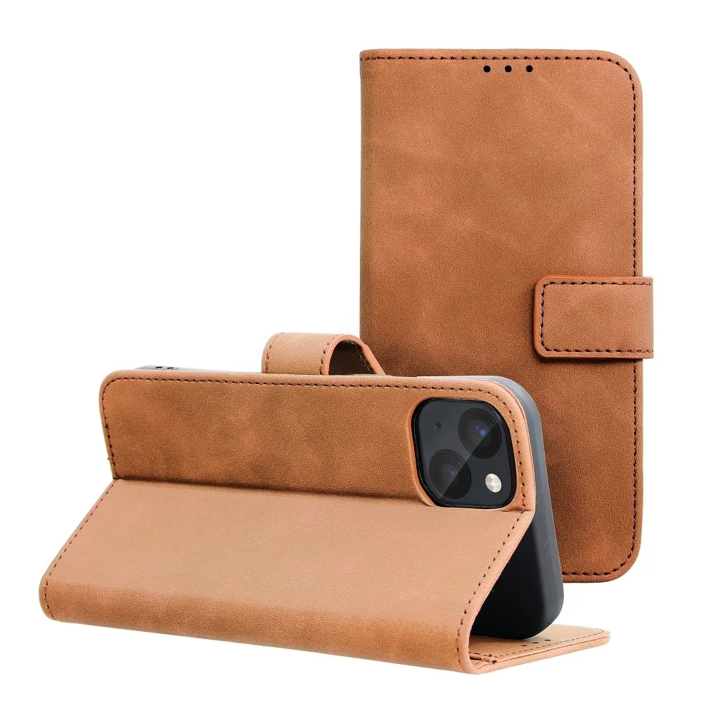 Flip case for iPhone 13 Tender Book brown
