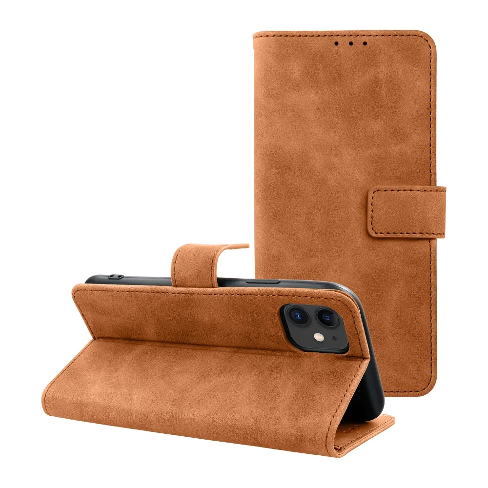 Flip case for iPhone 12 / 12 PRO Tender Book brown