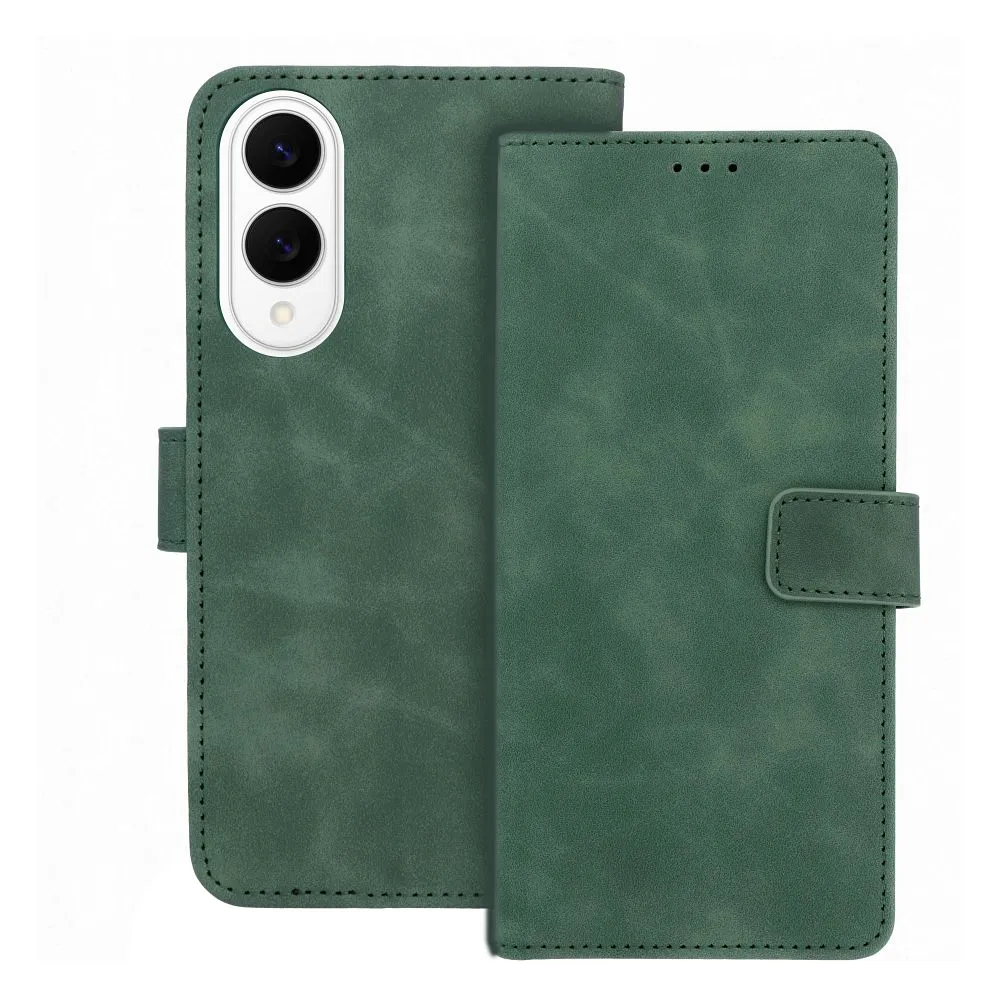 Flip case for Samsung S25 EDGE Tender Book green