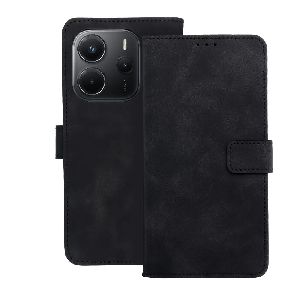 Flip case for Xiaomi Redmi NOTE 14 4G (GLOBAL - 164,84mm x 78,15mm x 8,16mm) Tender Book black