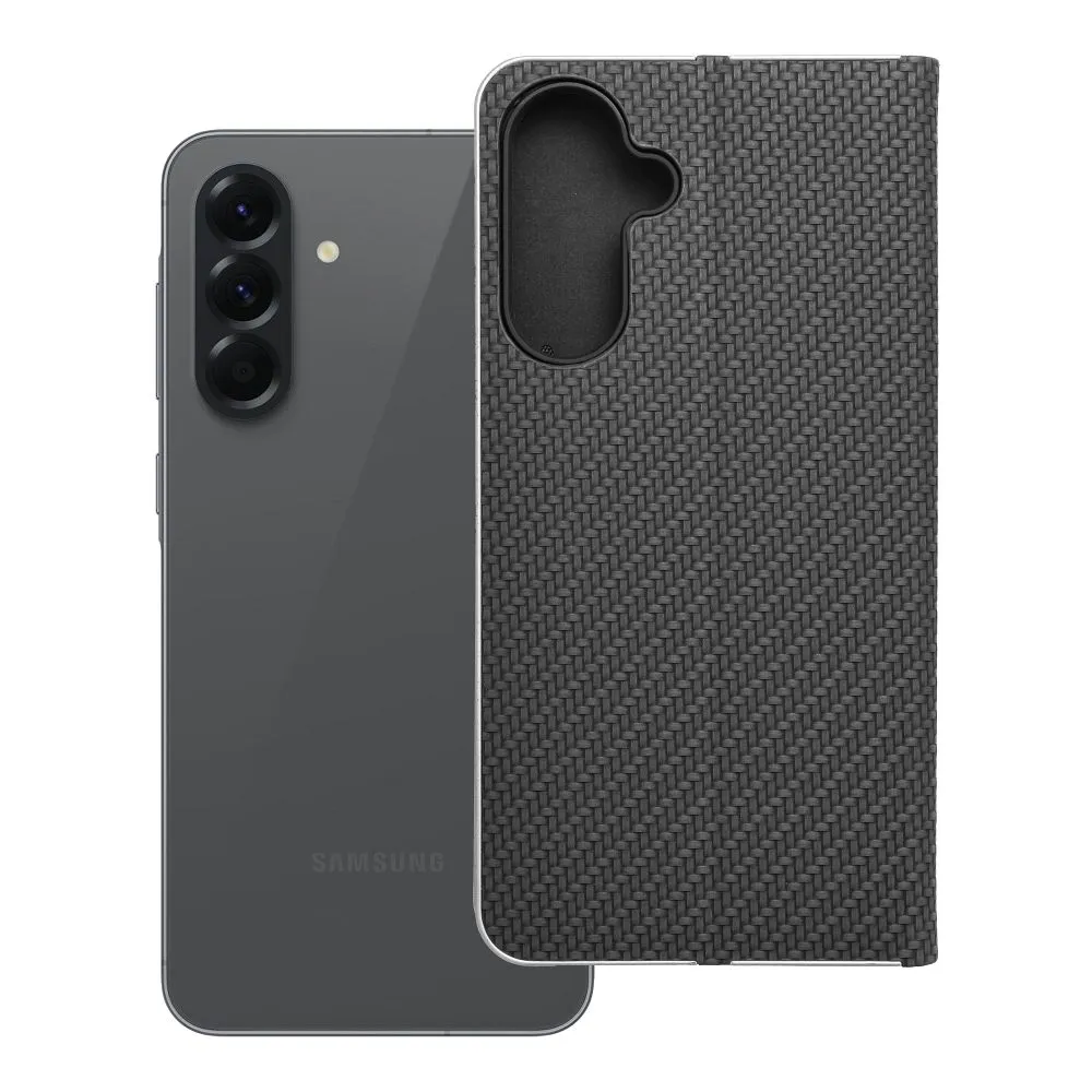 Flip case for Samsung A56 5G Luna Book Carbon black