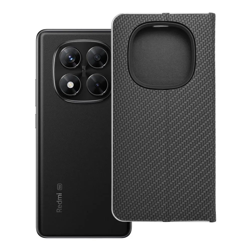 Flip case for Xiaomi Redmi NOTE 14 PRO 5G / 14 PRO PLUS 5G Luna Book Carbon black