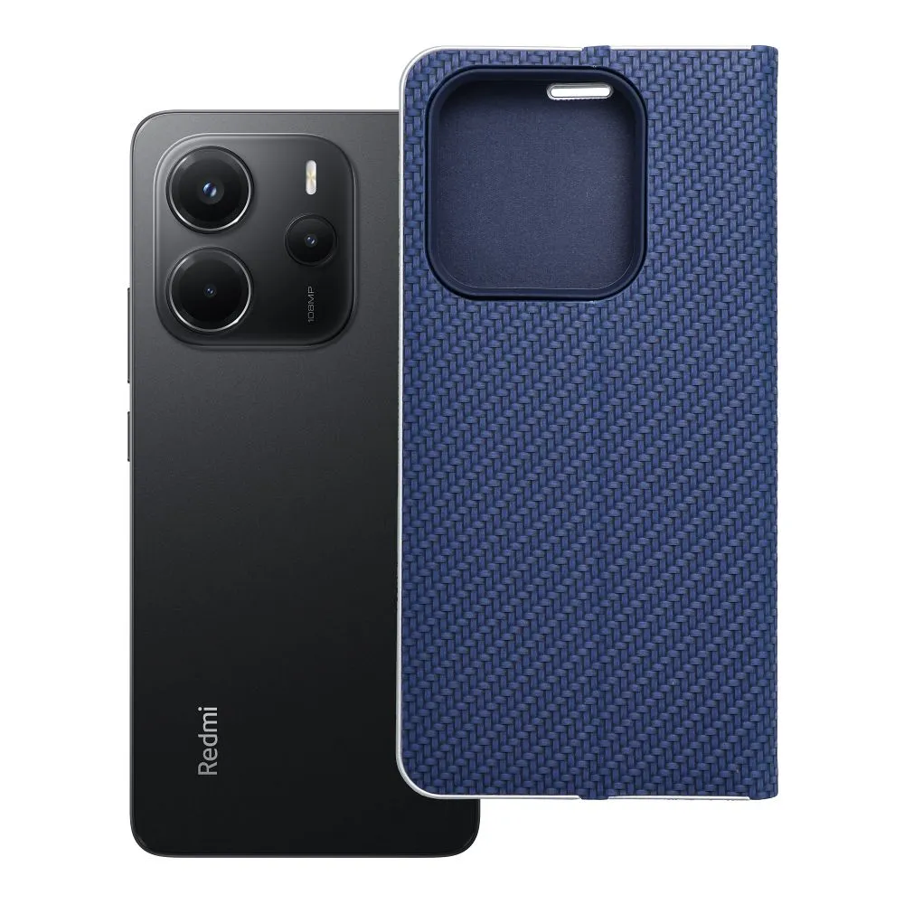 Flip case for Xiaomi Redmi NOTE 14 5G Luna Book Carbon blue
